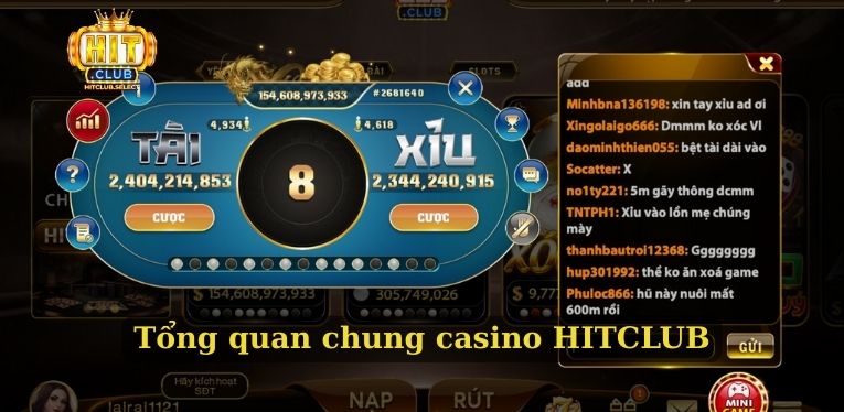 Casino HITCLUB - Khám phá thế giới game trực tuyến đỉnh cao 1 Tổng quan chung casino HITCLUB