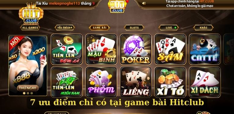 7 ưu điểm chỉ có tại game bài Hitclub