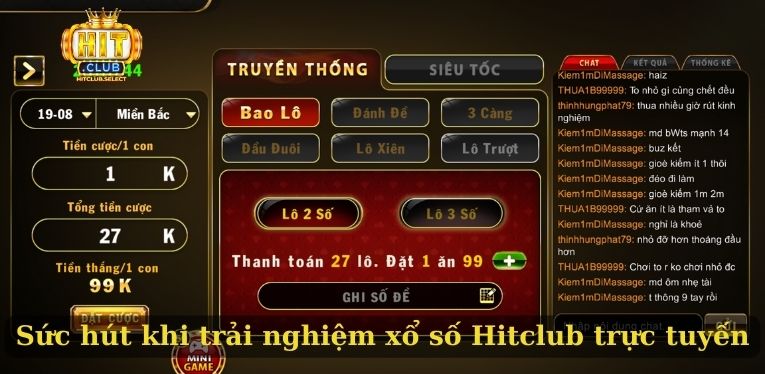 Xổ số Hitclub - Sân chơi quay số có thưởng chất lượng nhất 2 Sức hút khi trải nghiệm xổ số Hitclub trực tuyến